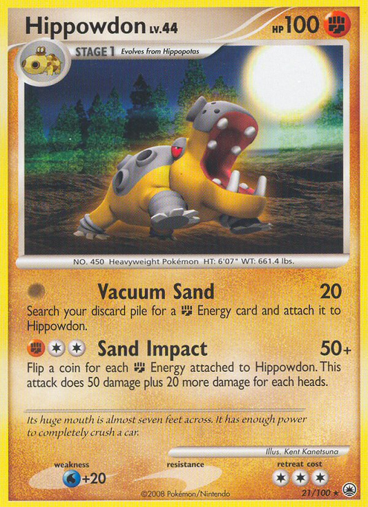 Hippowdon 21/100 Rare | Majestic Dawn | Pokemon Card