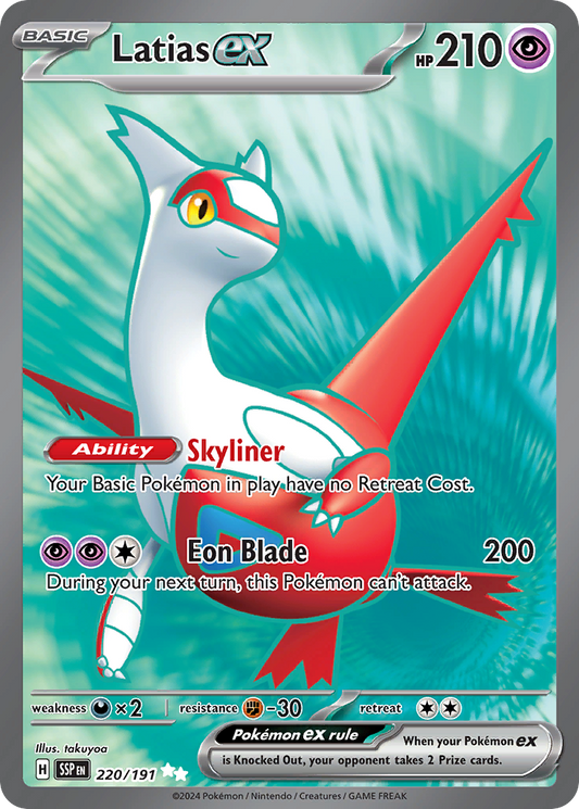 Latias ex 220/191 Ultra Rare | Surging Sparks | Pokemon Card