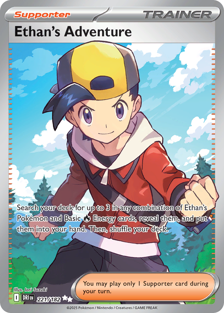 Ethan's Adventure 221/182 Ultra Rare | Destined Rivals | Pokemon Card