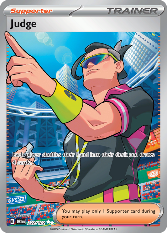 Judge 222/182 Ultra Rare | Destined Rivals | Pokemon Card