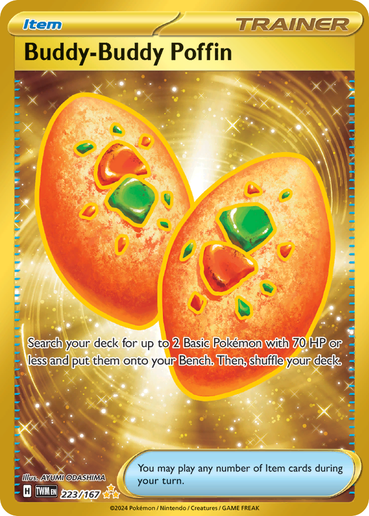 Buddy-Buddy Poffin 223/167 Hyper Rare | Twilight Masquerade | Pokemon Card