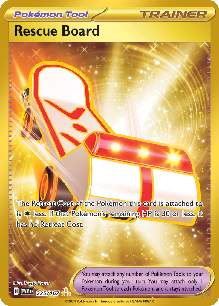 Rescue Board 225/167 Hyper Rare | Twilight Masquerade | Pokemon Card