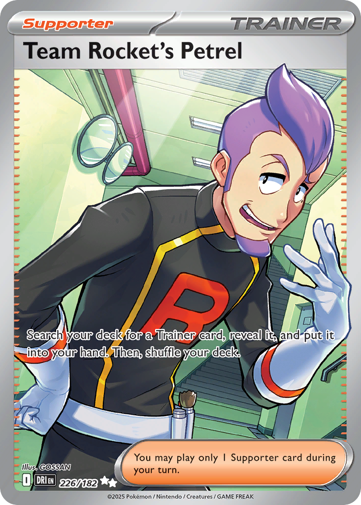 Team Rocket's Petrel 226/182 Ultra Rare | Destined Rivals | Pokemon Card
