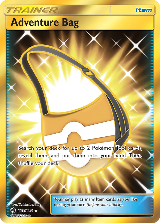 Adventure Bag 228/214 Rare Secret | Lost Thunder | Pokemon Card