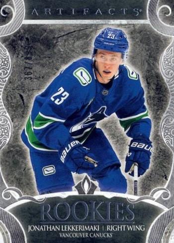 Jonathan Lekkerimaki #229 Vancouver Canucks | 2024-25 Upper Deck Artifacts | NHL Trading Card