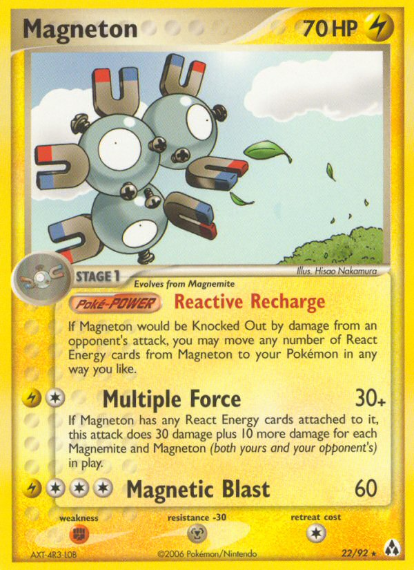 Magneton 22/92 Rare | Legend Maker | Pokemon Card