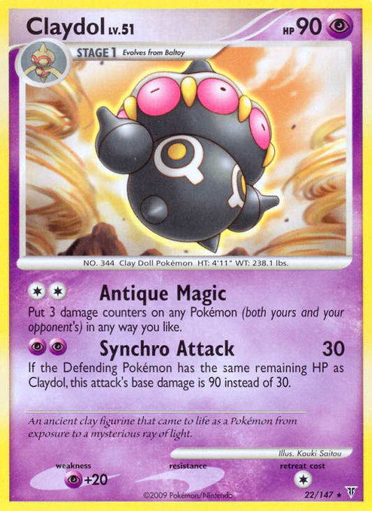 Claydol 22/147 Rare | Supreme Victors | Pokemon Card