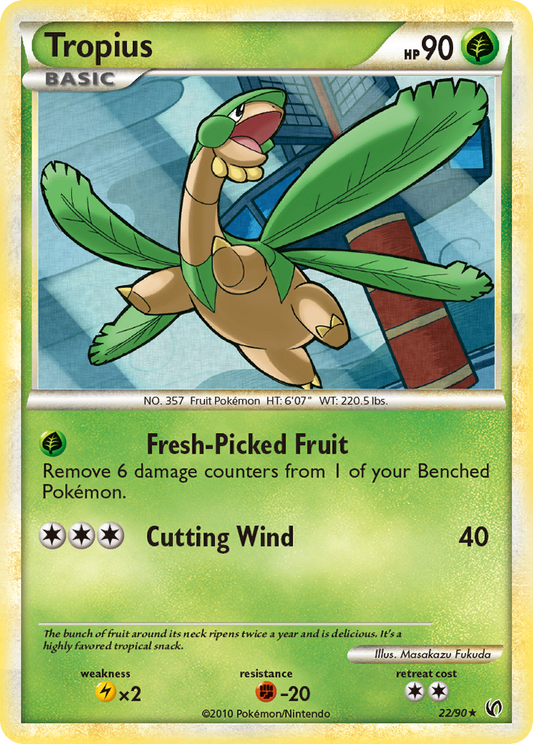 Tropius 22/90 Rare | HS—Undaunted | Pokemon Card