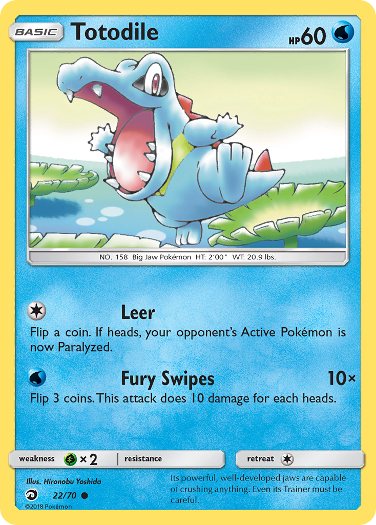 Totodile 22/70 Common | Dragon Majesty | Pokemon Card