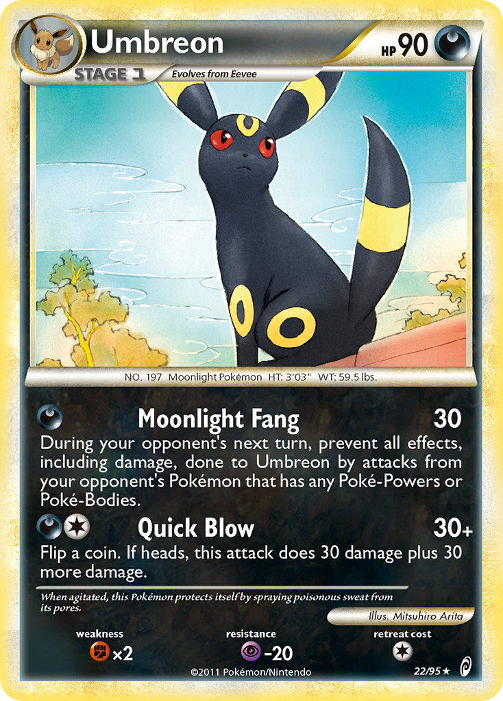 Umbreon 22/95 Rare Holo | Call of Legends | Pokemon Card