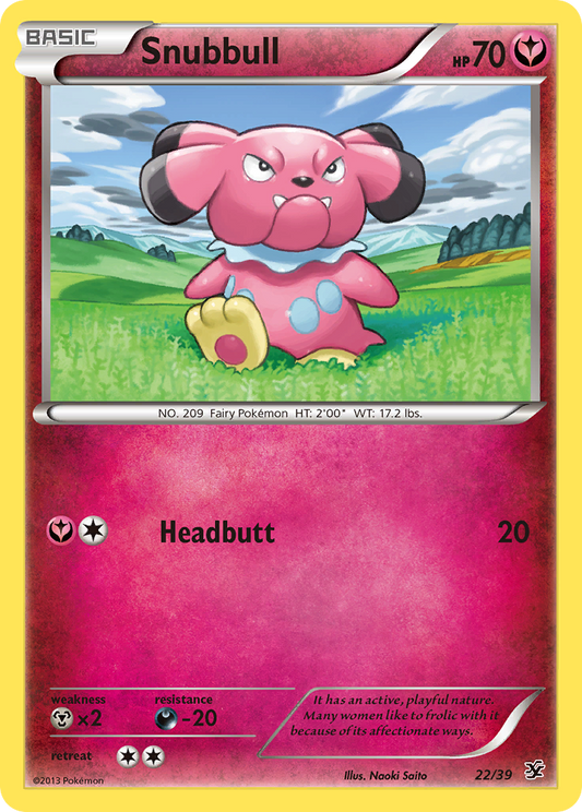 Snubbull 22/39 | Kalos Starter Set | Pokemon Card