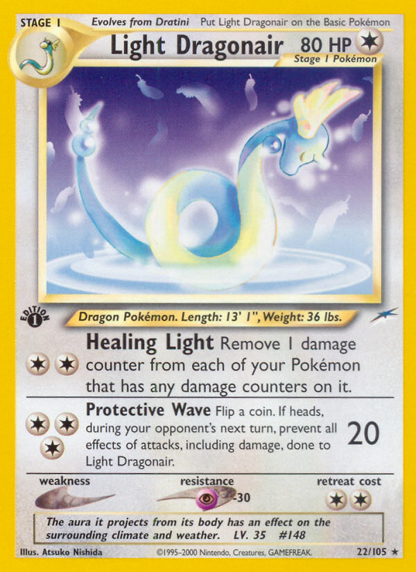 Light Dragonair 22/105 Rare | Neo Destiny | Pokemon Card