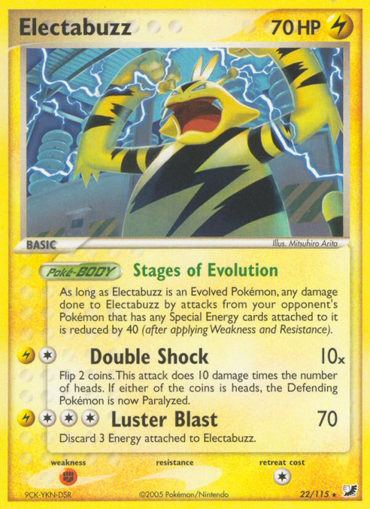 Electabuzz 22/115 Rare | Unseen Forces | Pokemon Card