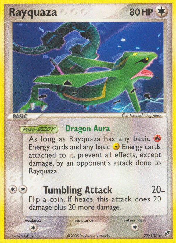 Rayquaza 22/107 Rare | Deoxys | Pokemon Card