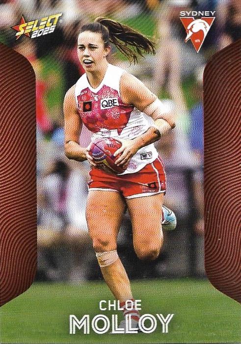 Chloe Molloy #230 Sydney Swans | 2025 Select AFL Footy Stars | Trading Card