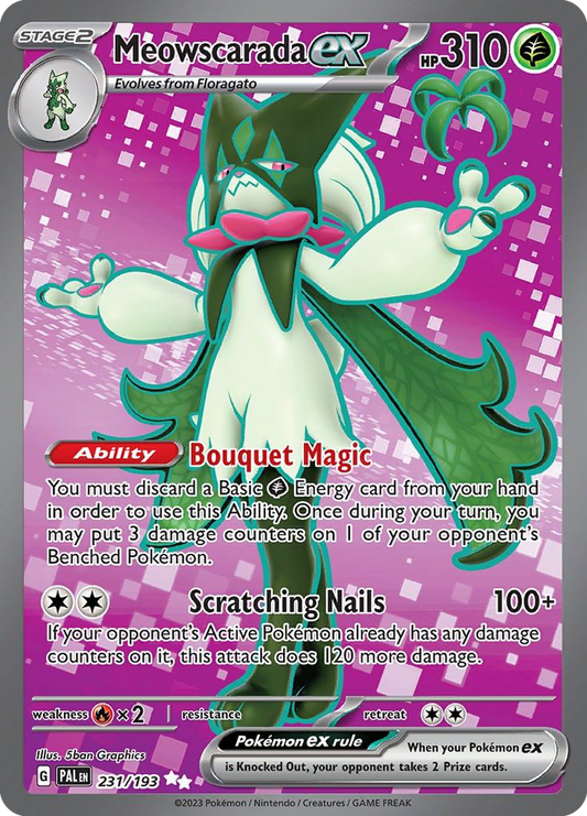 Meowscarada ex 231/193 Ultra Rare | Paldea Evolved | Pokemon Card