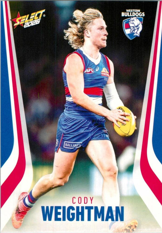 Cody Weightman #232 Western Bulldogs | 2026 Select AFL Footy Stars | Trading Card