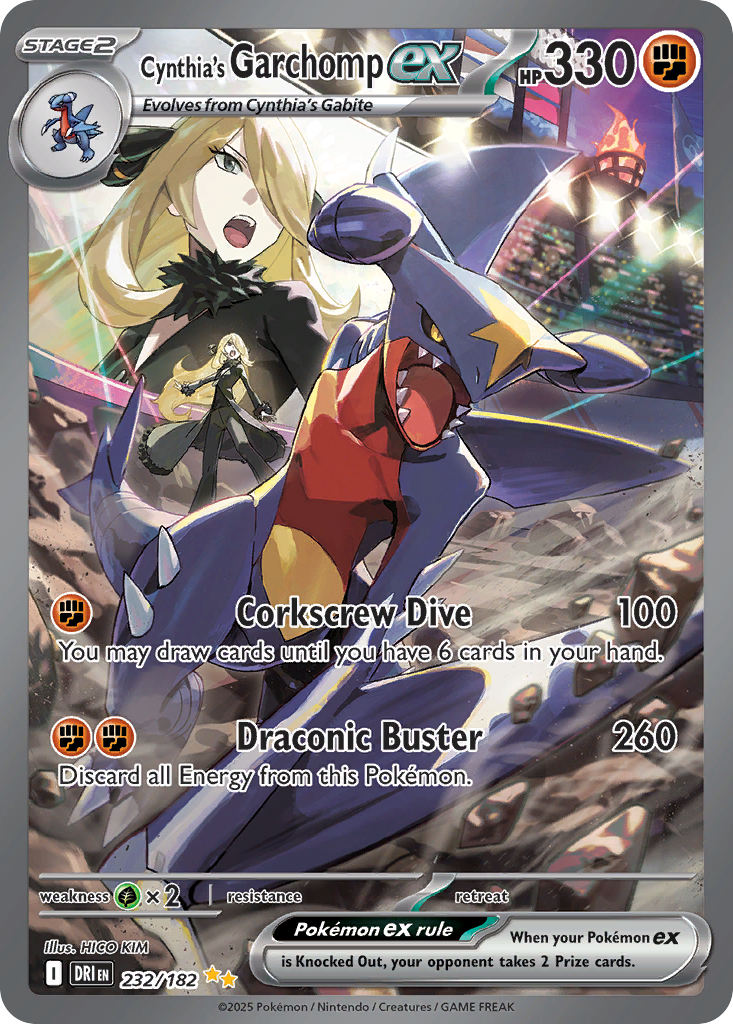 Cynthia's Garchomp ex 232/182 Special Illustration Rare | Destined Rivals | Pokemon Card