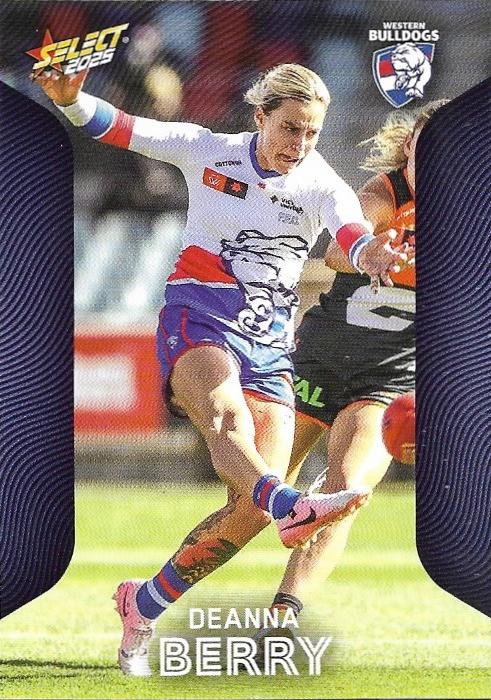 Deanna Berry #233 Western Bulldogs | 2025 Select AFL Footy Stars | Trading Card