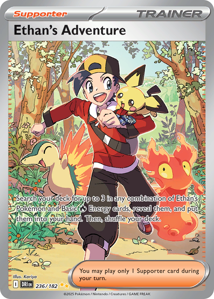 Ethan's Adventure 236/182 Special Illustration Rare | Destined Rivals | Pokemon Card