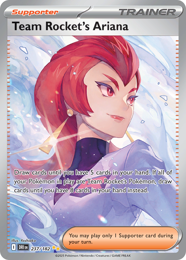 Team Rocket's Ariana 237/182 Special Illustration Rare | Destined Rivals | Pokemon Card