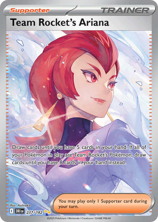 Team Rocket's Ariana 237/182 Special Illustration Rare | Destined Rivals | Pokemon Card
