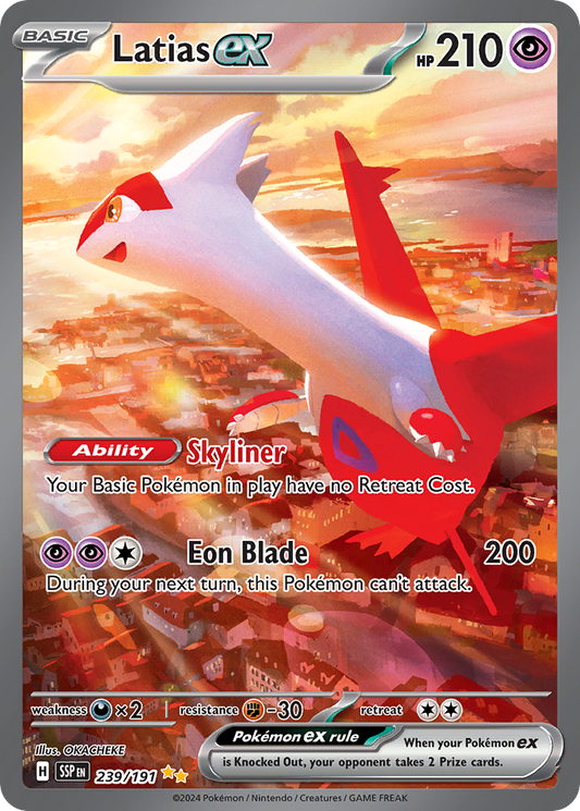 Latias ex 239/191 Special Illustration Rare | Surging Sparks | Pokemon Card