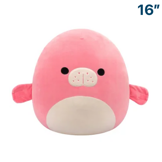 Morlai the Pink Manatee ~ 16" Squishmallow Plush