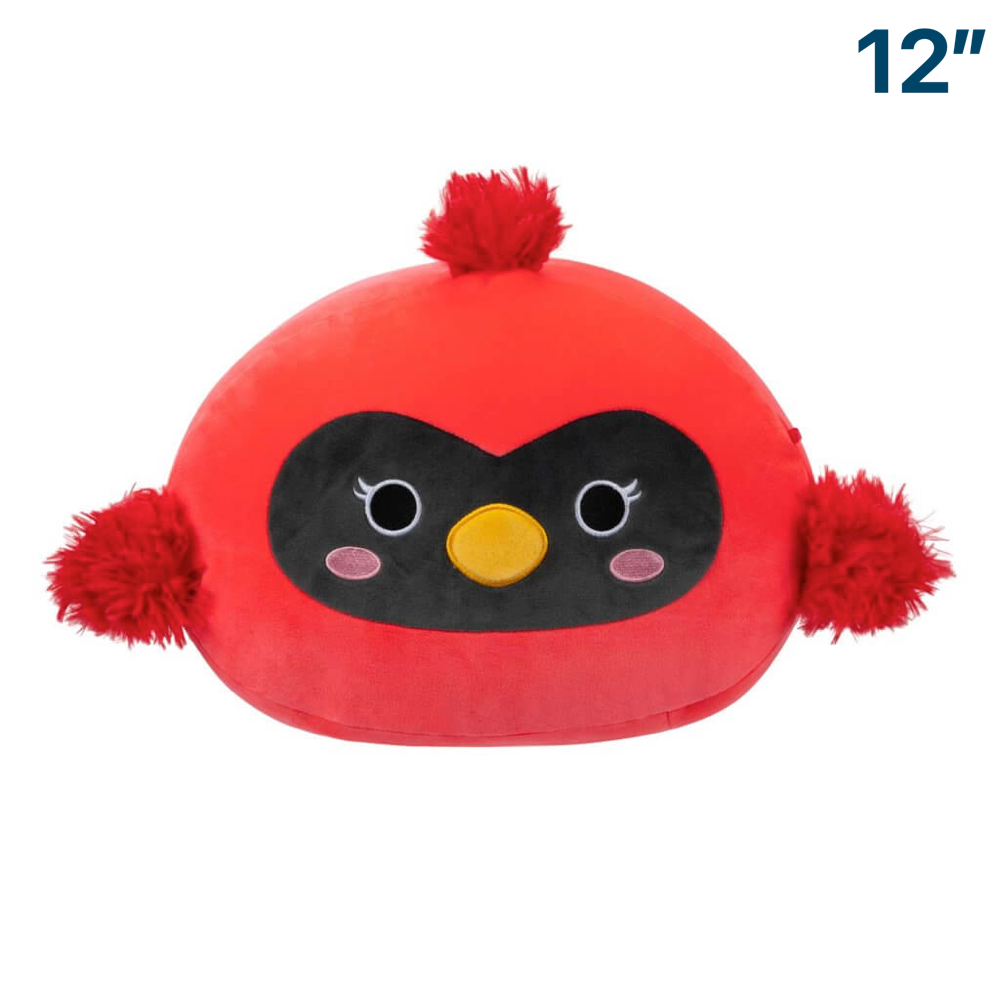 Cazlan the Red Cardinal Bird 12 STACKABLE Wave 17 Squishmallow Plus Brickheads Collectables