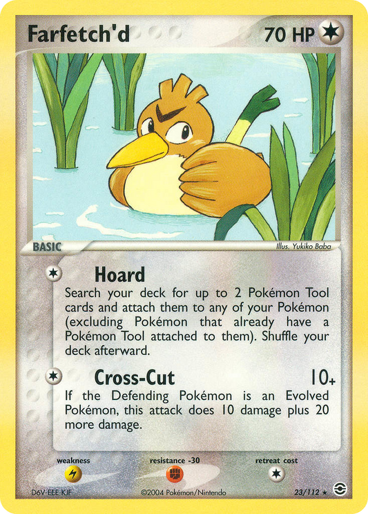 Farfetch'd 23/112 Rare | FireRed & LeafGreen | Pokemon Card
