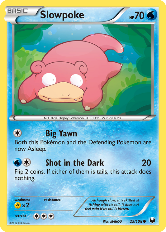 Slowpoke 23/108 Common | Dark Explorers | Pokemon Card
