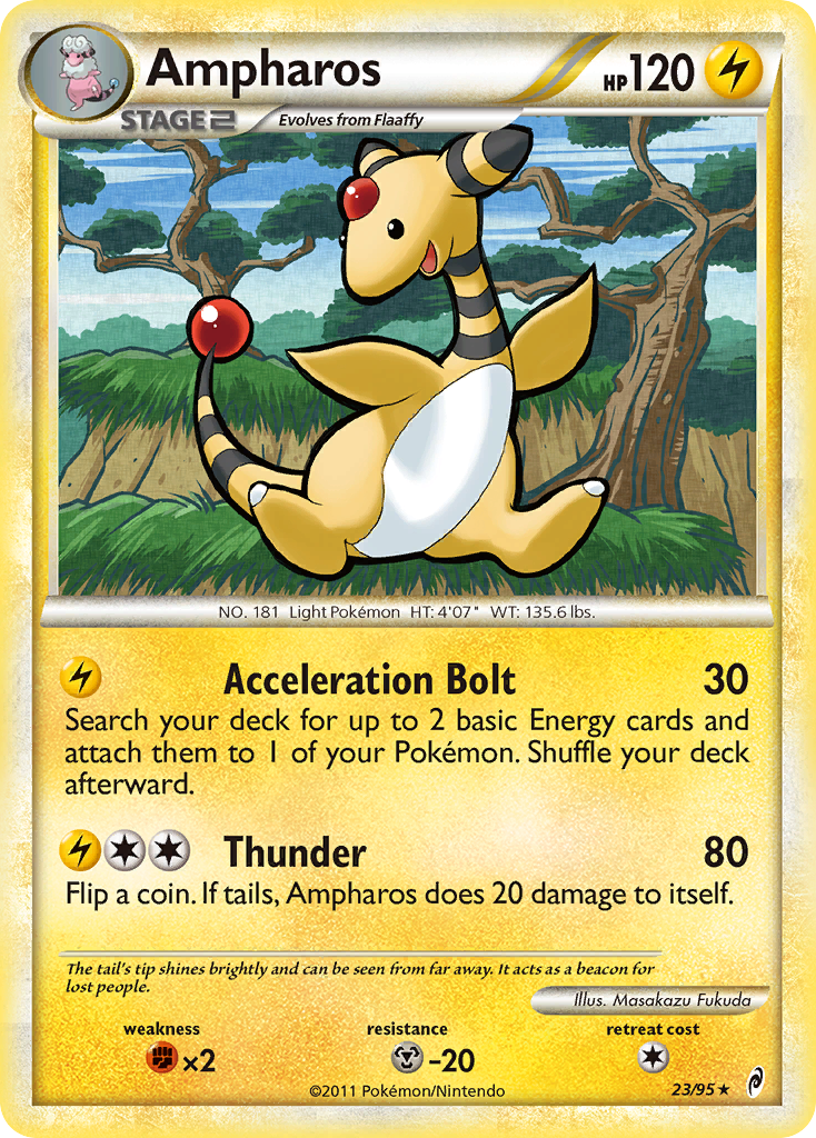 Ampharos 23/95 Rare | Call of Legends | Pokemon Card