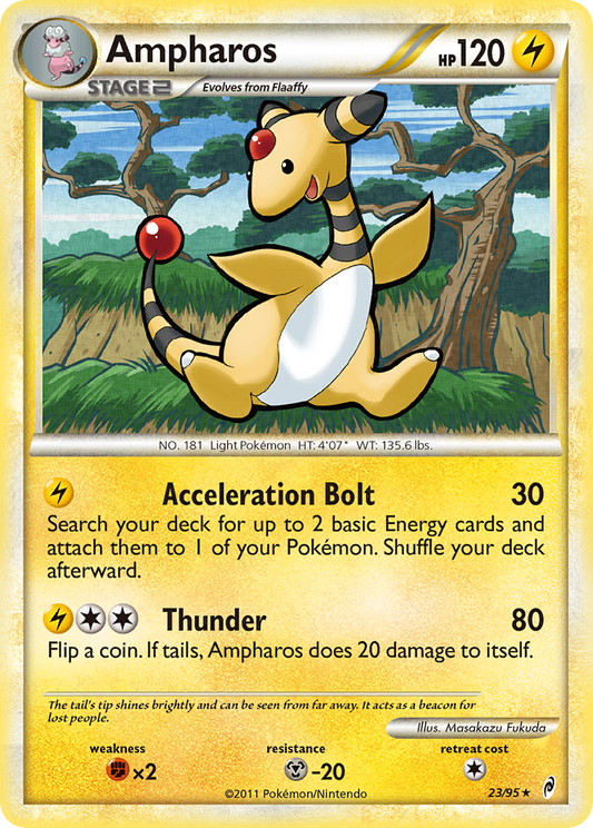 Ampharos 23/95 Rare | Call of Legends | Pokemon Card