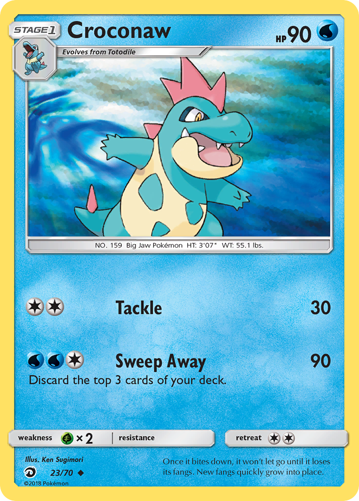 Croconaw 23/70 Uncommon | Dragon Majesty | Pokemon Card