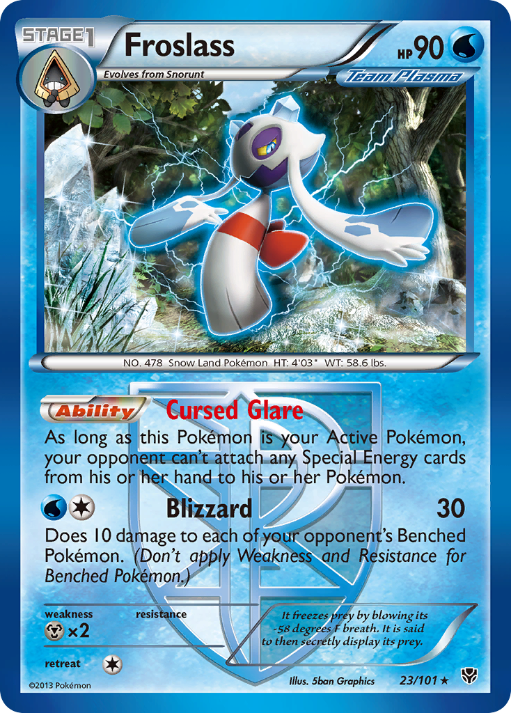 Froslass 23/101 Rare | Plasma Blast | Pokemon Card