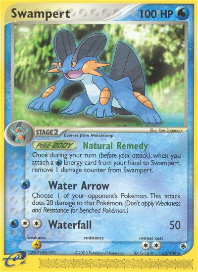 Swampert 23/109 Rare | Ruby & Sapphire | Pokemon Card