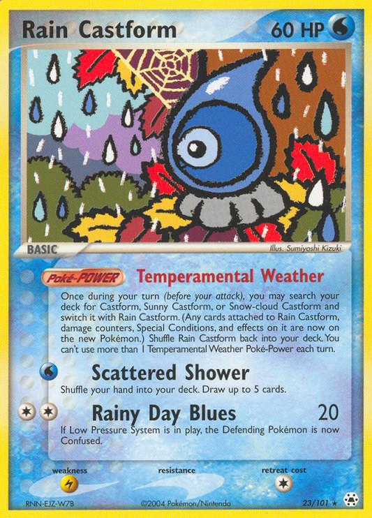 Rain Castform 23/101 Rare | Hidden Legends | Pokemon Card