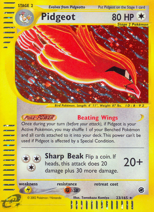 Pidgeot 23/165 Rare Holo | Expedition Base Set | Pokemon Card