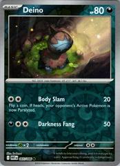 Deino 65/86 Reverse Holo | White Flare | Pokemon Card