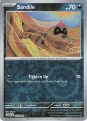 Sandile 57/86 Reverse Holo | Black Bolt | Pokemon Card