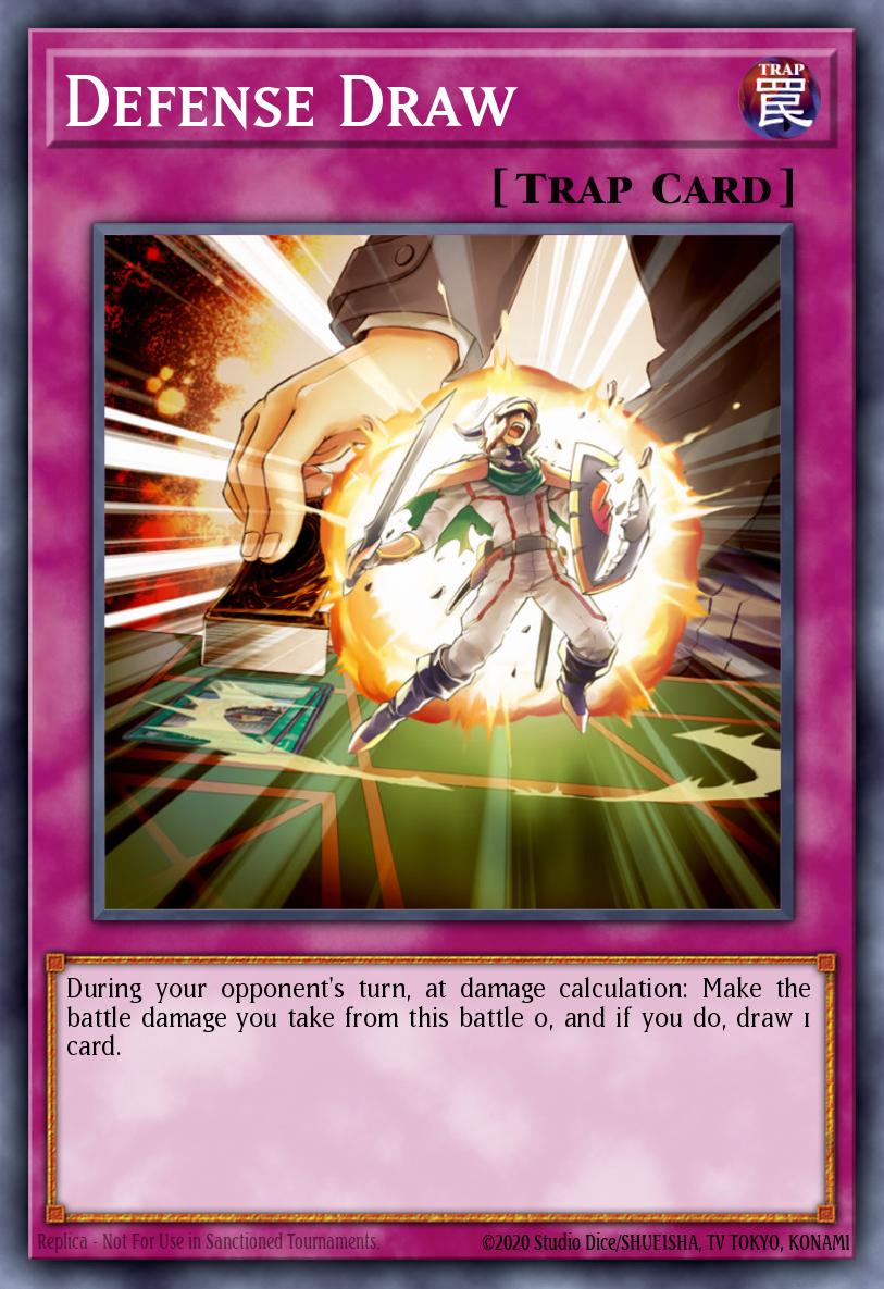 who draws yugioh cards Defense Draw - TDGS-EN065 Rare