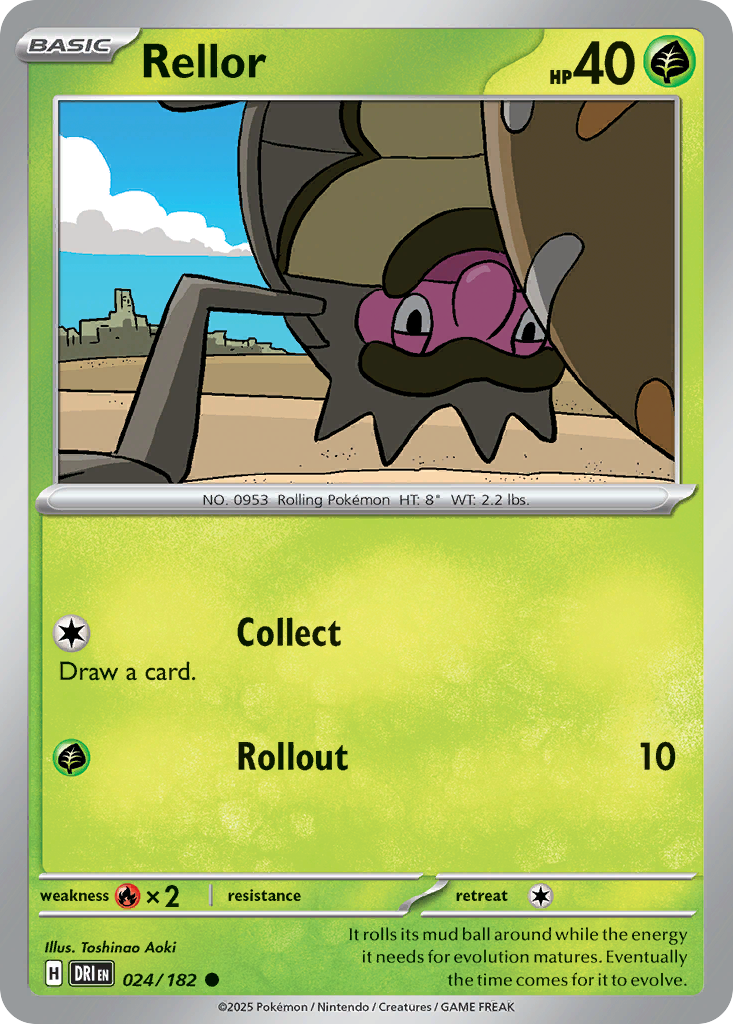 Rellor 24/182 Common | Destined Rivals | Pokemon Card