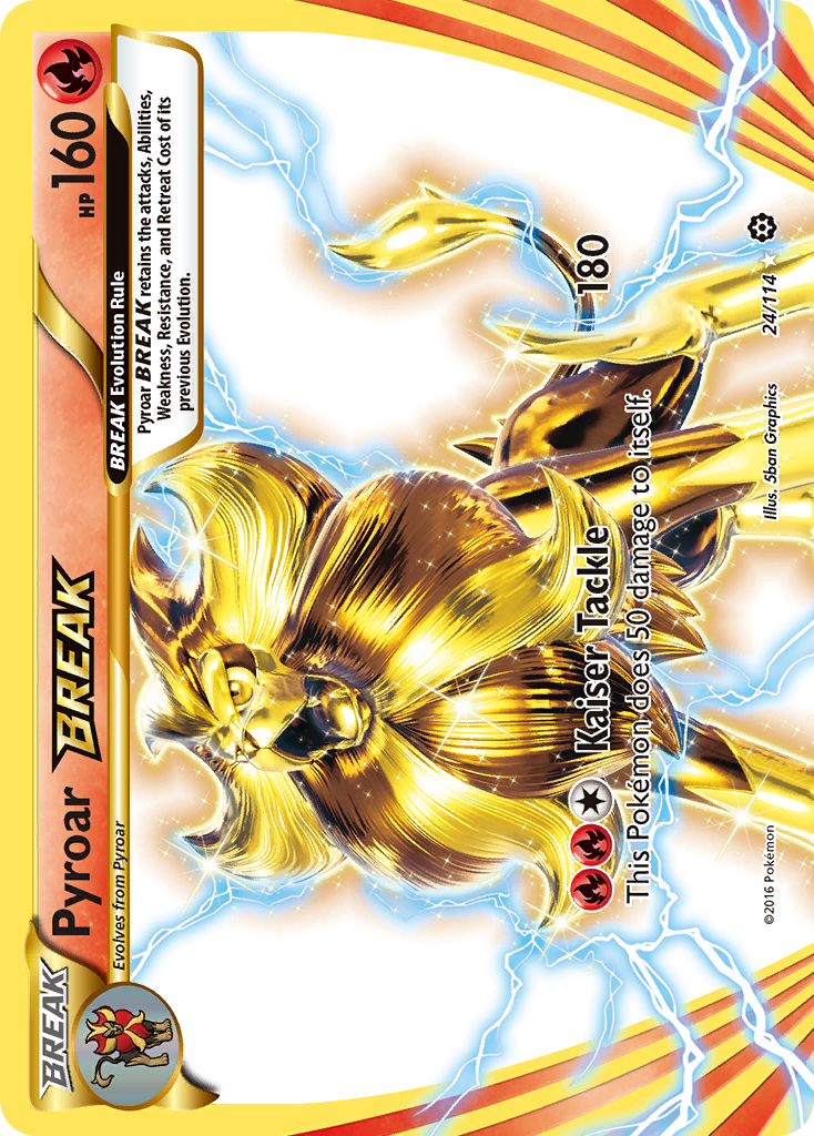 Pyroar BREAK 24/114 Rare BREAK | Steam Siege | Pokemon Card
