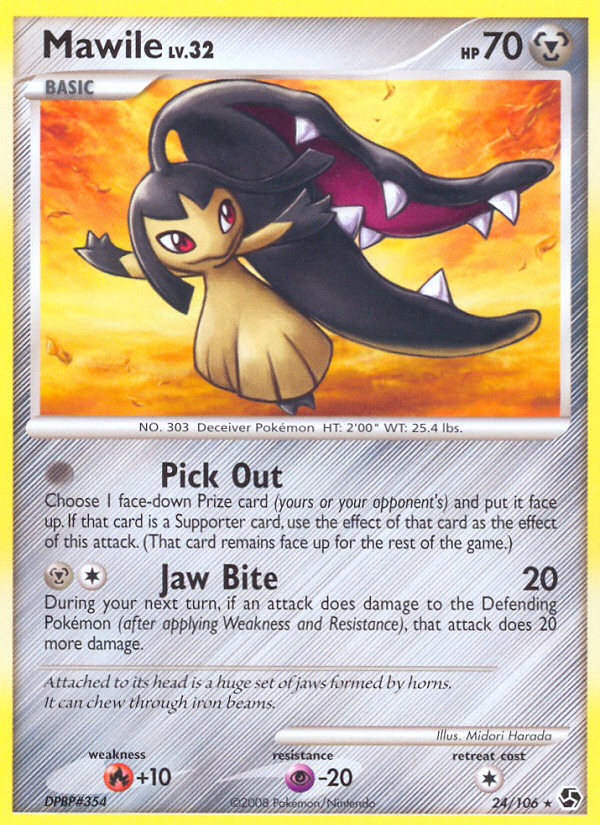 Mawile 24/106 Rare | Great Encounters | Pokemon Card