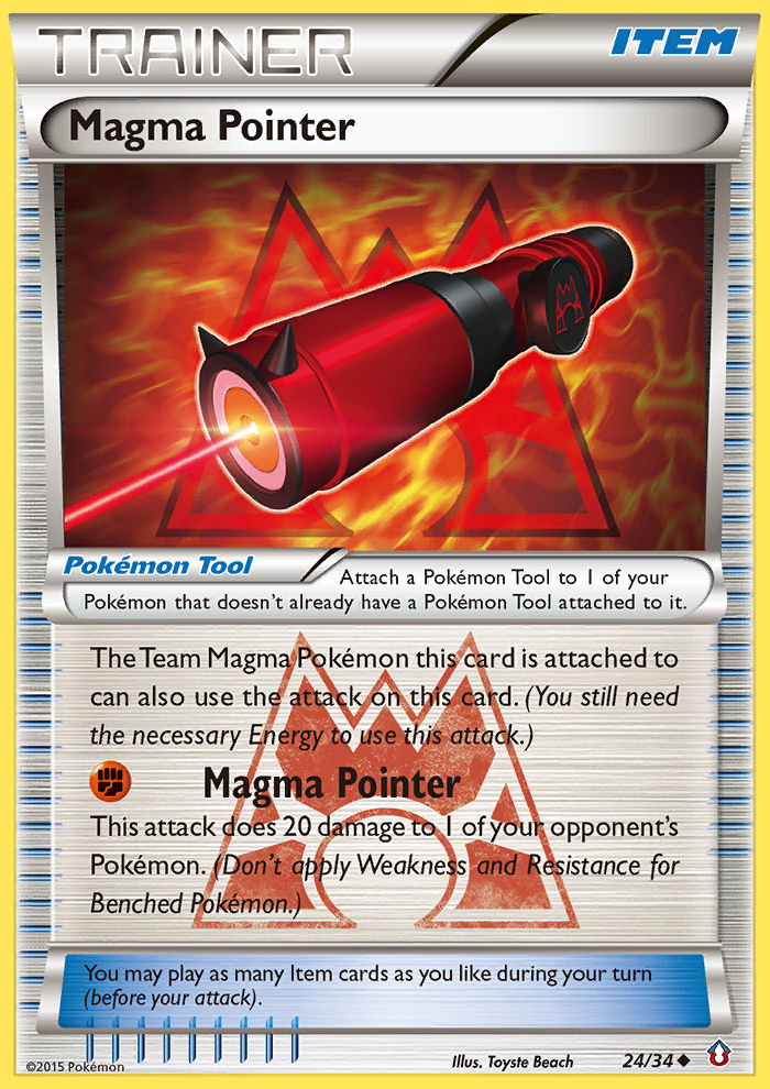 Magma Pointer 24/34 Uncommon | Double Crisis | Pokemon Card