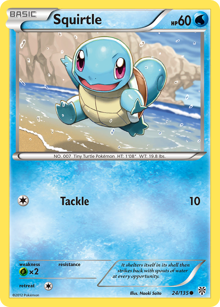 Squirtle 24/135 Common | Plasma Storm | Pokemon Card