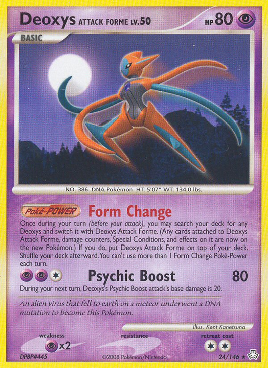 Deoxys Attack Forme 24/146 Rare | Legends Awakened | Pokemon Card