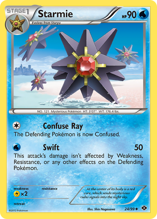 Starmie 24/99 Uncommon | Next Destinies | Pokemon Card