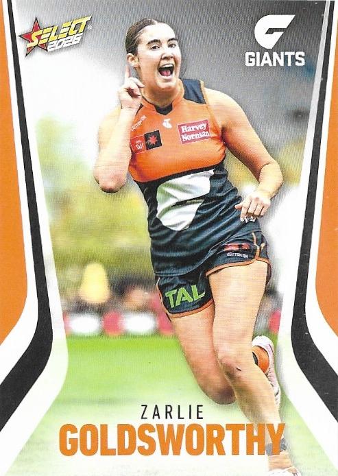 Zarlie Goldsworthy #250 Greater Western Sydney Giants | 2026 Select AFL Footy Stars | Trading Card