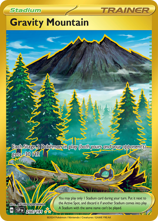 Gravity Mountain 250/191 Hyper Rare | Surging Sparks | Pokemon Card